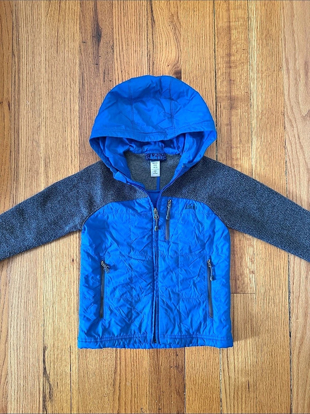 REI Boys XXS (4/5) Blue Gray Jacket